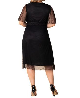 Plus Size Margot Mesh Cocktail Dress
