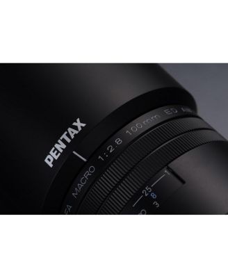 HD Pentax-D FA Macro 100mm f/2.8 ED AW Lens, Black