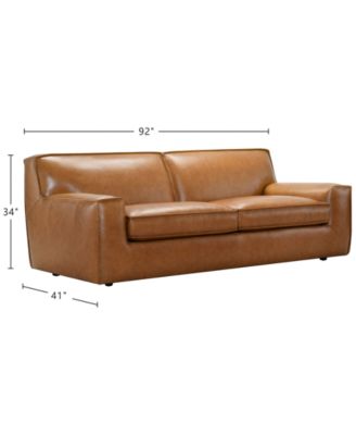 Glympton 92" Leather Sofa, Exclusively at Macy's