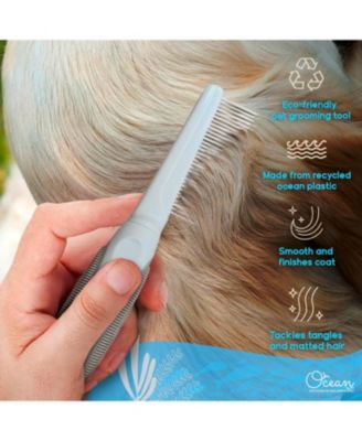 Single-Sided Pin Comb Brush for Pets, Eco-Friendly Grooming Tool for Dogs and Cats