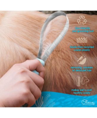 Blue Pet Deshedding Blade, Eco-Friendly Grooming Tool for Dogs and Cats