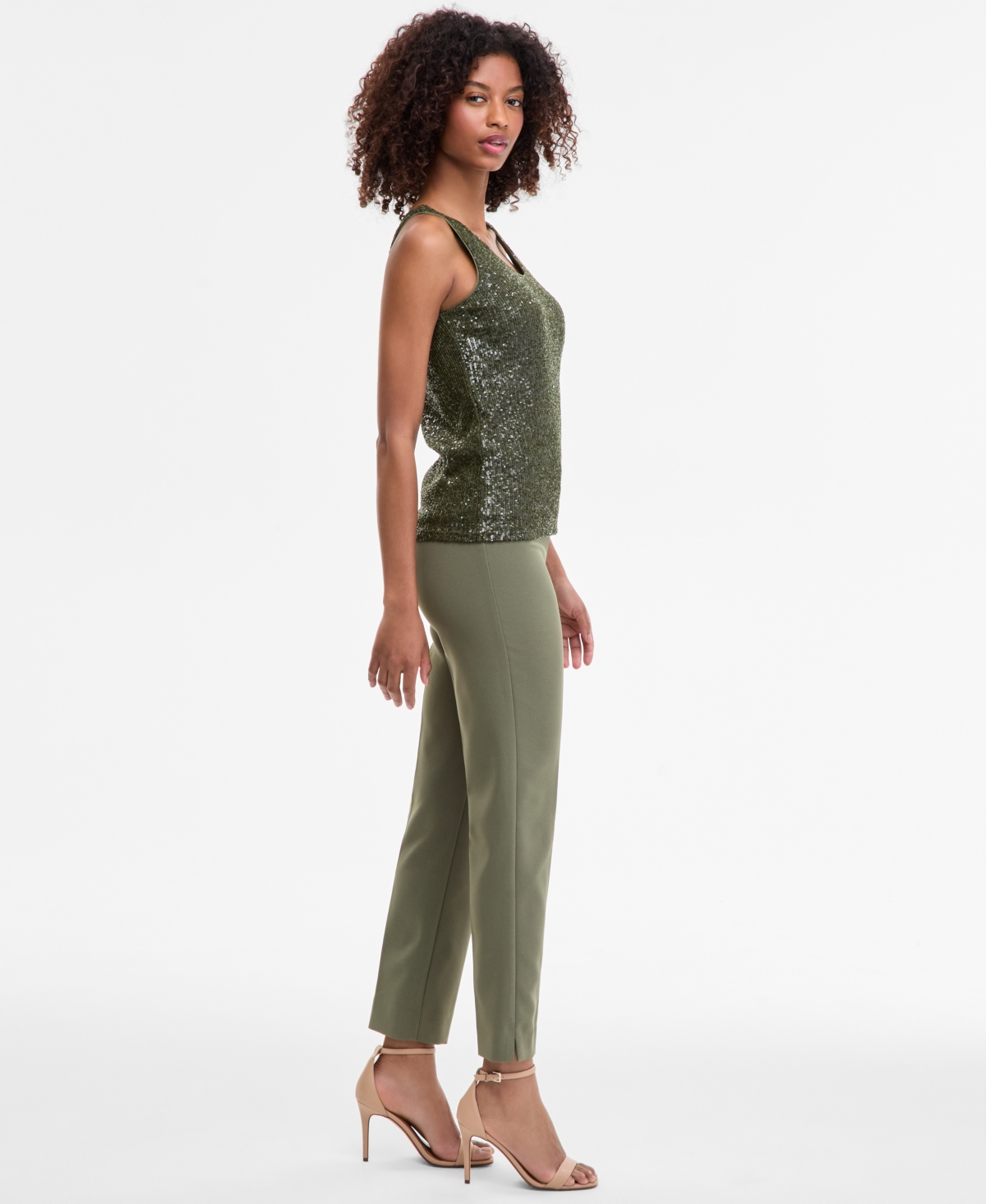 Anne Klein Women's Pull-on Urban Stretch Ankle Pants