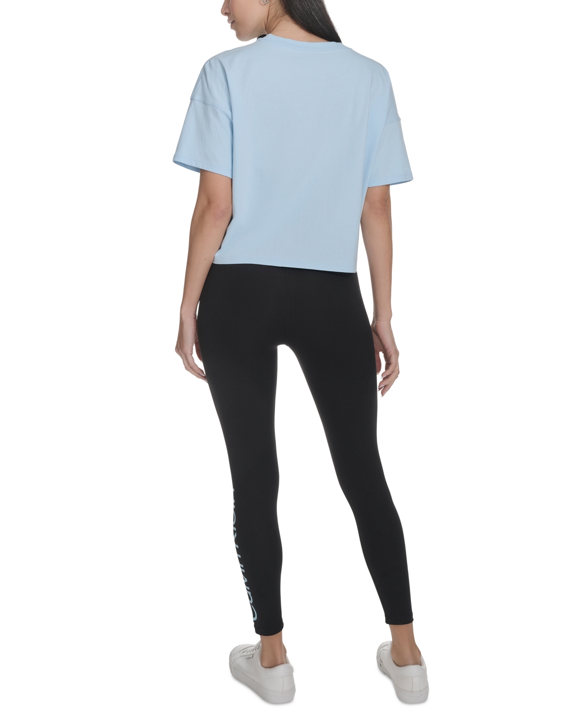 Calvin Klein Performance Women's Cotton Triple-logo T-shirt