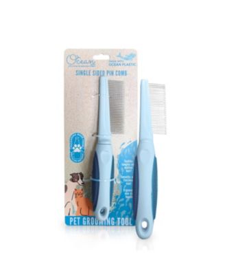 Single-Sided Pin Comb Brush for Pets, Eco-Friendly Grooming Tool for Dogs and Cats