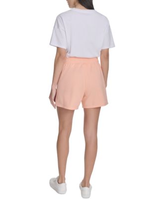 Women's French Terry Smocked-Waist Shorts