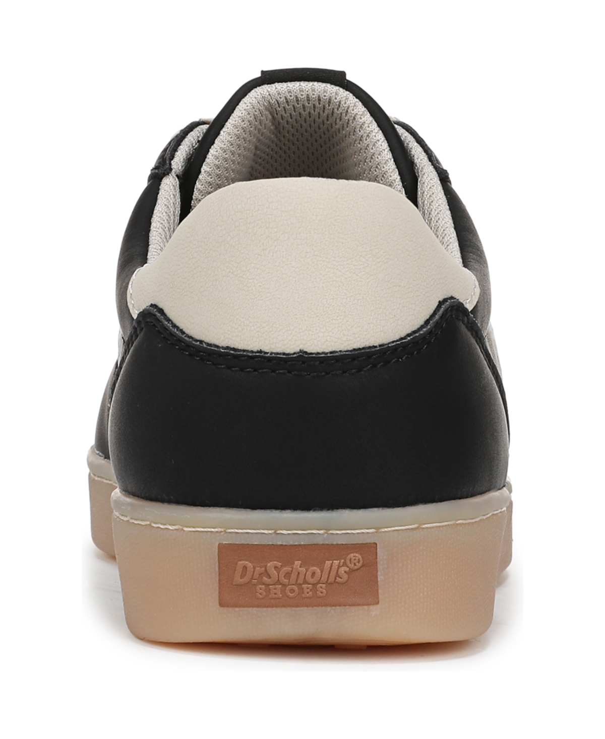 Shop Dr. Scholl's Women's X Milk Bar Rebel Sport Low Profile Lace Up Sneakers In Black,white Leather