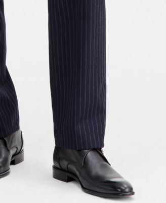 Men's Classic-Fit Wool-Blend Pinstripe Suit Separate Pants 