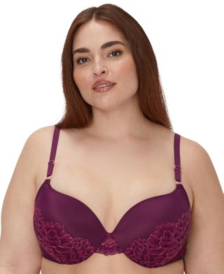 Maidenform - Love the Lift Cross Dye All Over Lace Push-Up Plunge Bra 9900