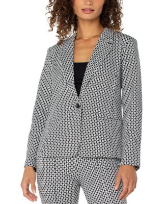 Liverpool Los Angeles - Women's Printed One-Button Blazer