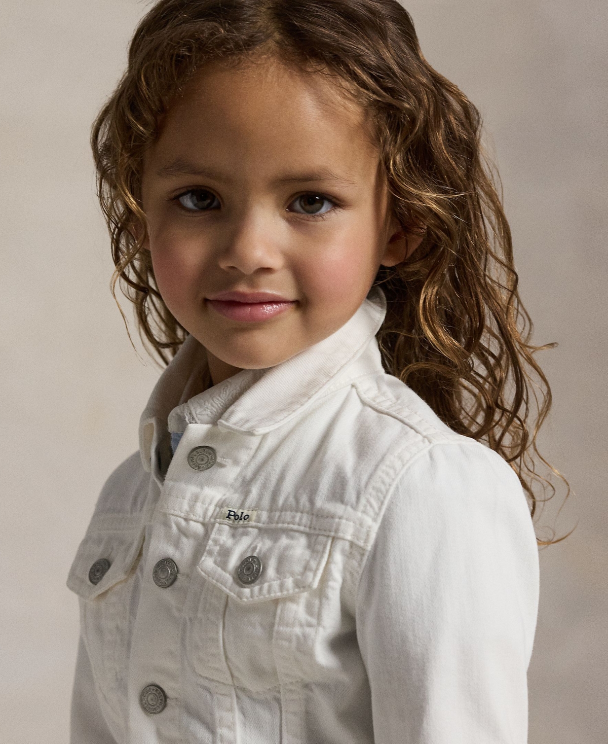 Polo Ralph Lauren Toddler And Little Girls Denim Trucker Jacket In Poe Wash V2