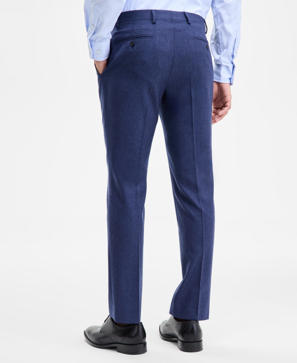 Tommy Hilfiger Men's Modern-fit Pure Wool Suit Separate Pants In Blue