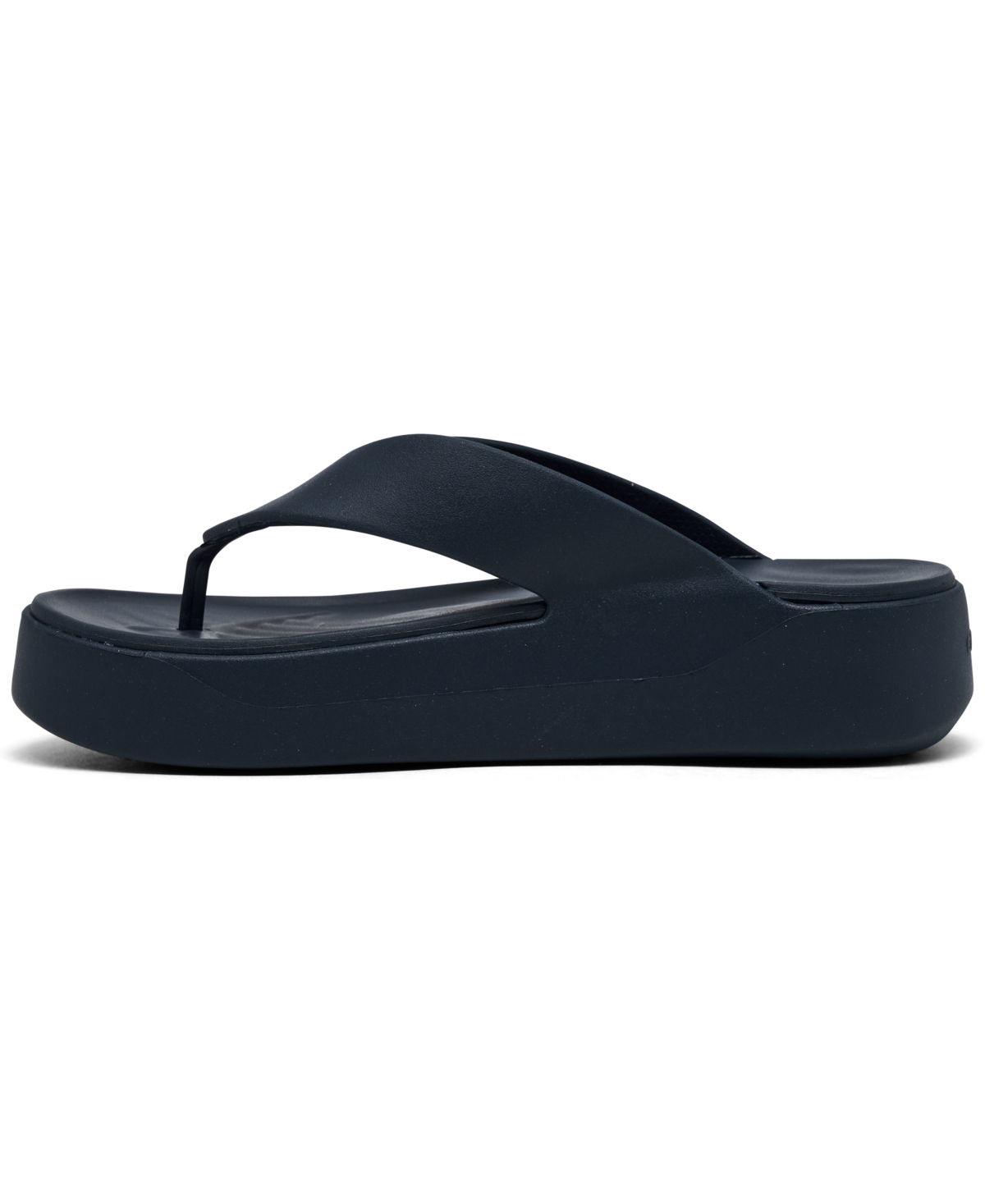 Crocs Women's Getaway Platform Casual Flip-flop Sandals From Finish Line In Navy