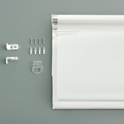 Olander Black Ribbon Border 100% Blackout Cordless Roman Shade