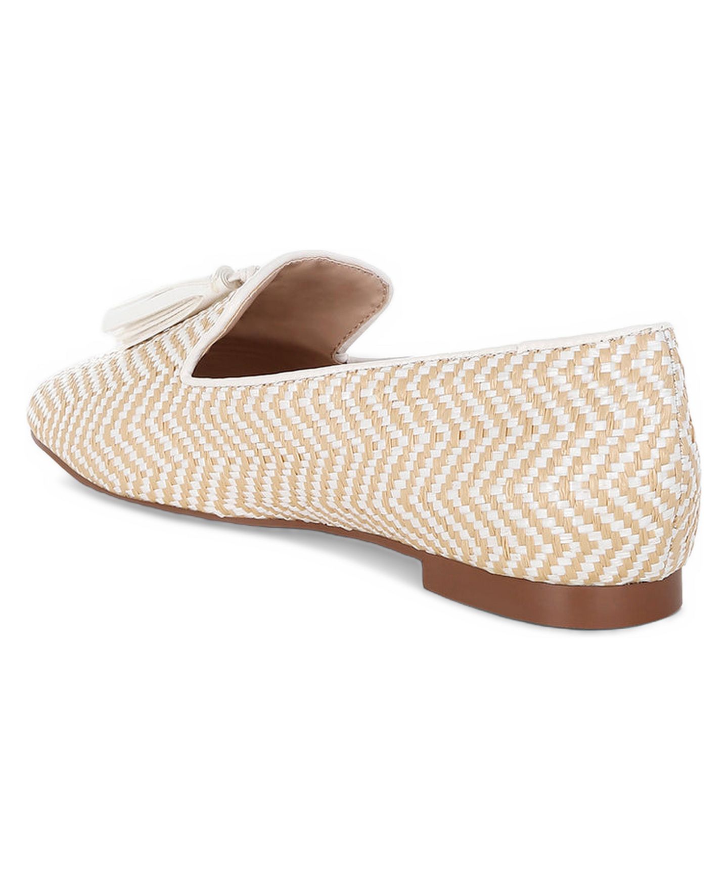 Женские туфли Rag & Co Dara Raffia Tassels Detail, цвет: Бежевый — фото 3