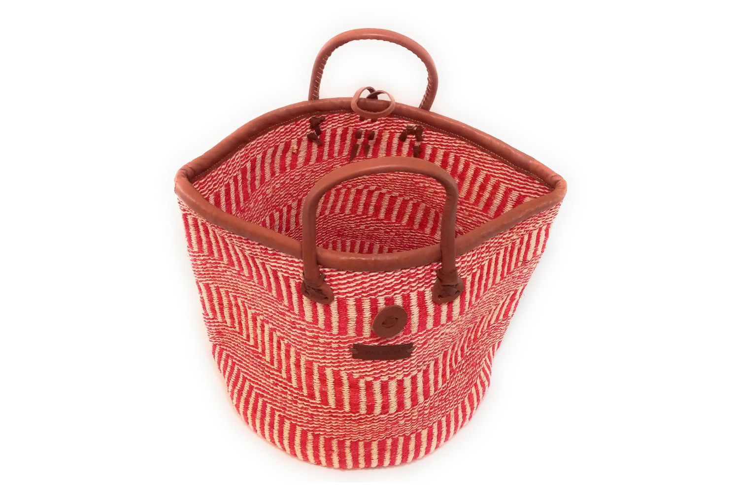 Bold and Brave Handmade Sisal Basket Tote