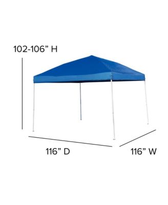 Outdoor Event/Tailgate Tent Set with Pop Up Event Canopy and Carry Bag and Bi-Fold Table With Carrying Handle
