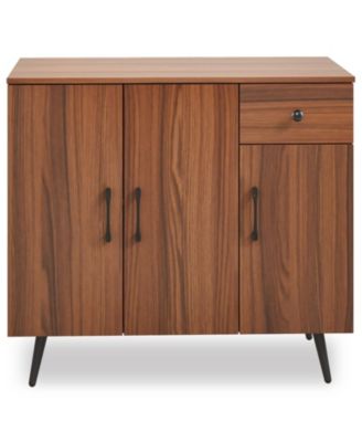 Sideboard Cabinet with 3 Doors and Pull out Drawer Adjustable Shelves