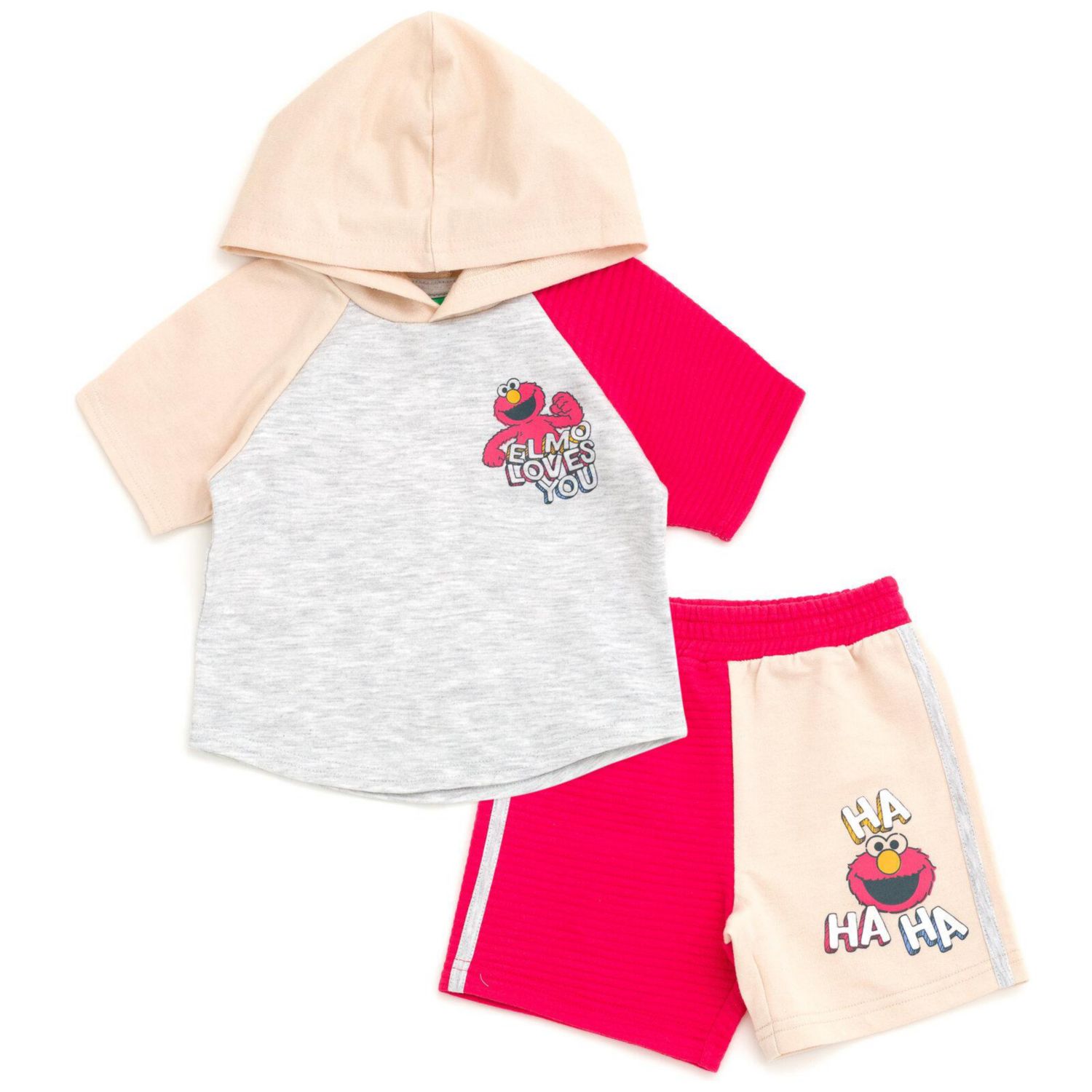 Baby Boys 2-Piece Hooded Tee and Shorts Set