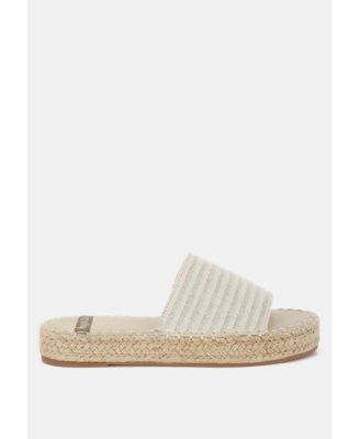 Womens Akara Canvas Espadrille Flatforms