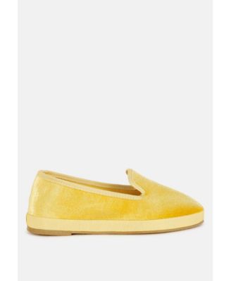 Womens Saba Velvet Round Toe Slip-On Loafers