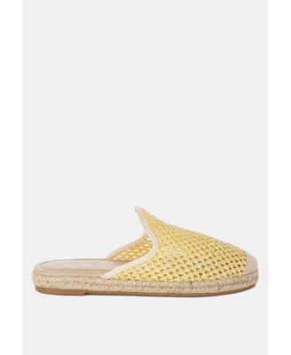Nongai Raffia Espadrilles Mules