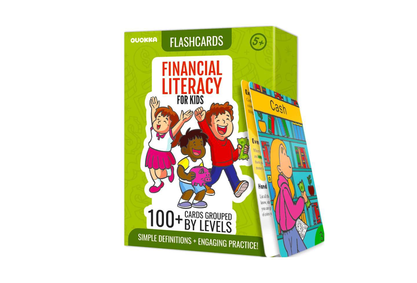 Детские игрушки Quokka ABC Learning Flash Cards, 225-Piece, Ages 2+, цвет: Financial Literacy — фото 1