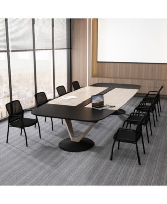 Waiting Room Chair Set of 2 Office Guest Chairs with Ergonomic Mesh Backrest