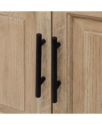 24" Bathroom Vanity with White Ceramic Sink & Faucet,Freestanding Bathroom Cabinet with 2 Storage Doors and Open iron Shelf