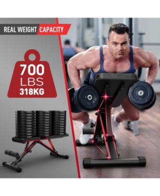 MD35 Adjustable Weight Bench 8x4x3x2 Positions- 700 Pounds Load Foldable Strength Training Benches for Full Body Workout Bench Press (With Fast Auto-lock Adjustments)