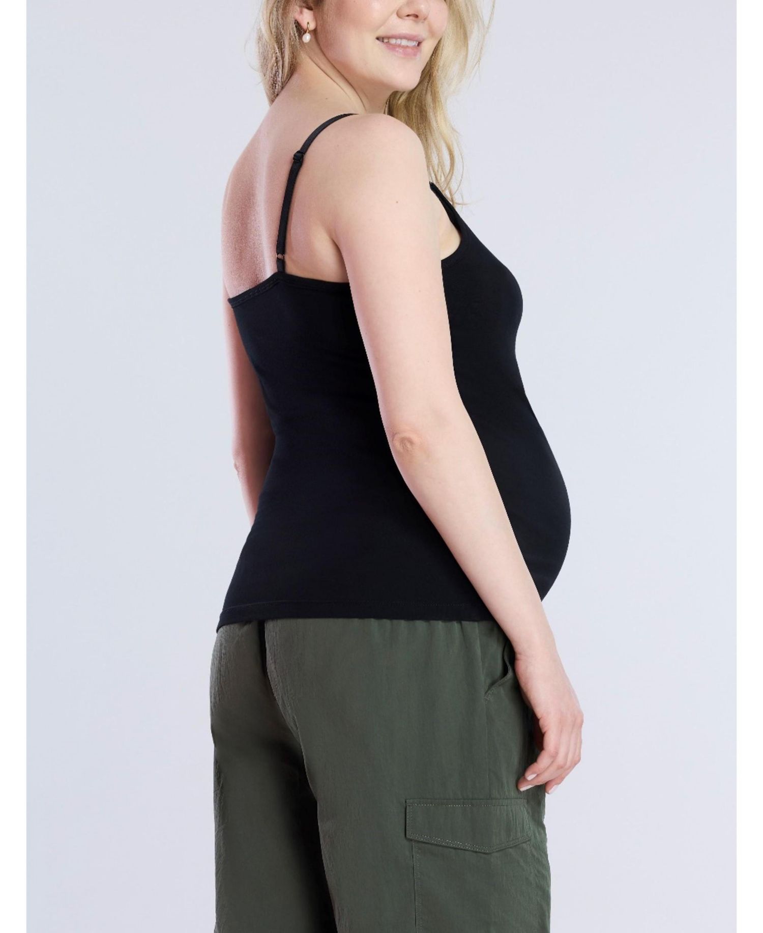 Plus Size Clip Down Nursing Tank Top - Motherhood