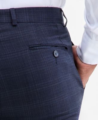 Men's Slim-Fit Wool-Blend Suit Pants