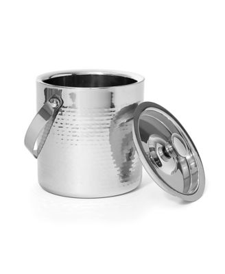 Hammered Stainless Steel 9-Pc. Barware Set