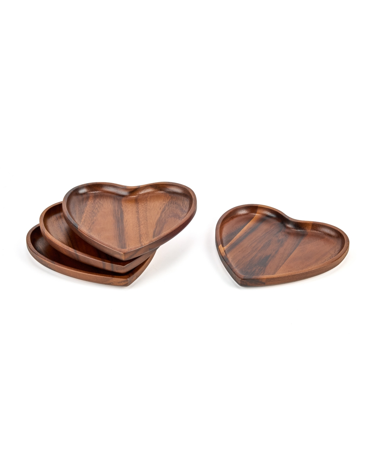 Nambe Eat Your Heart Out Appetizer Plates 4-pc. Set In Brown