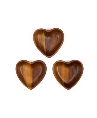 Nambé Eat Your Heart Out Small Bowls 3-Pc. Set - Macy's