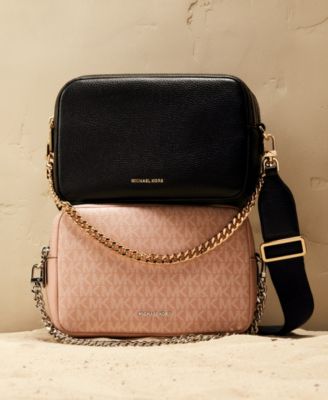 Bryant Medium Leather Double Zip Chain Camera Crossbody