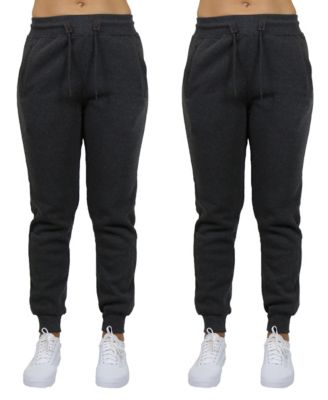 Women's Loose Fit Fleece Lined Jogger Sweatpants-2 Pack
