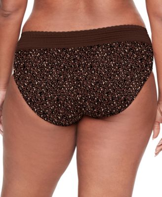 Warners's Women's Dig-Free Comfort Waist with Lace Microfiber Hipster 5609