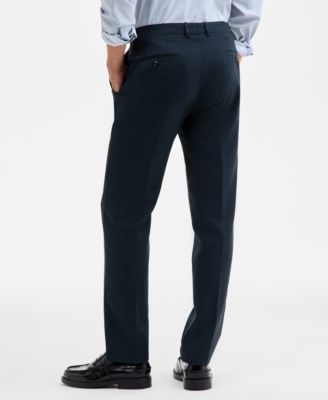 Men's Slim-Fit Wool-Blend Stretch Suit Separate Pants