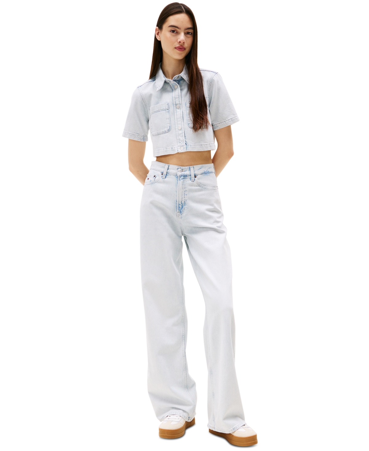 Women's Claire High-Rise Wide-Leg Jeans - DENIM ULTRA LIGHT