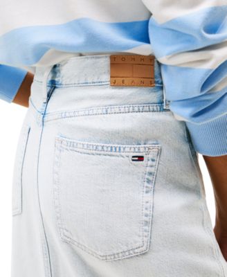 Women's Claire Front-Slit Denim Maxi Skirt