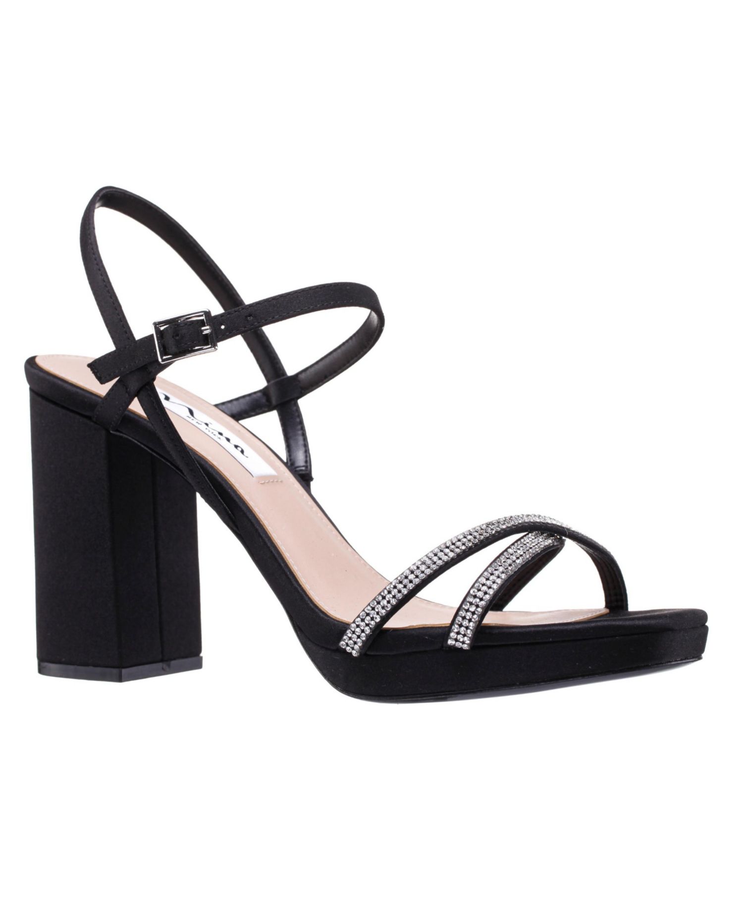 Women's Steven Rhinestones Block Heel Platform Sandals