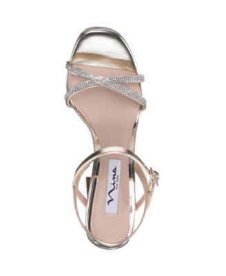 Women's Steven Rhinestones Block Heel Platform Sandals