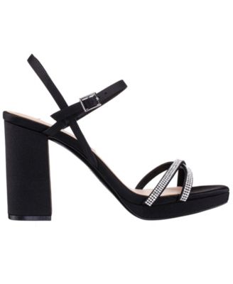 Women's Steven Rhinestones Block Heel Platform Sandals