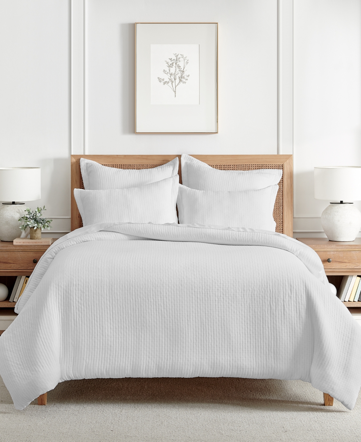 Levtex Reede Textured 2-pc. Duvet Cover Set, Twin/twin Xl In Bright White