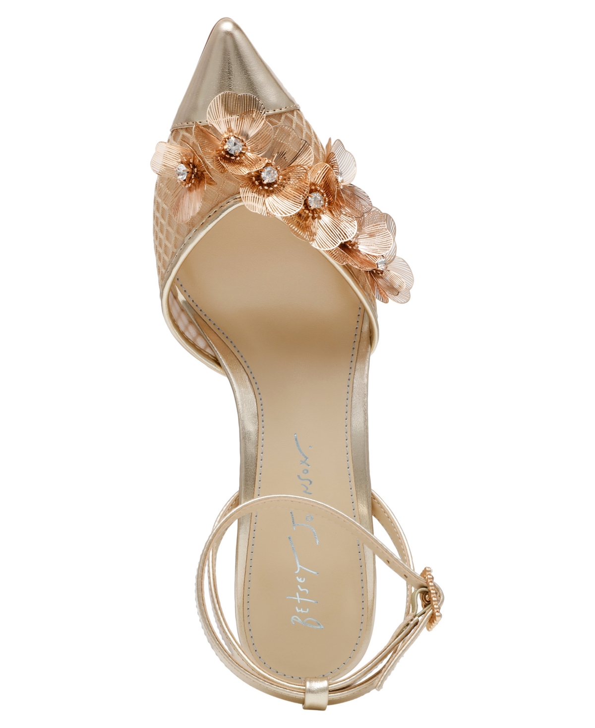 BETSEY JOHNSON WOMEN'S CARLI FLOWER ORNAMENT PUMPS 