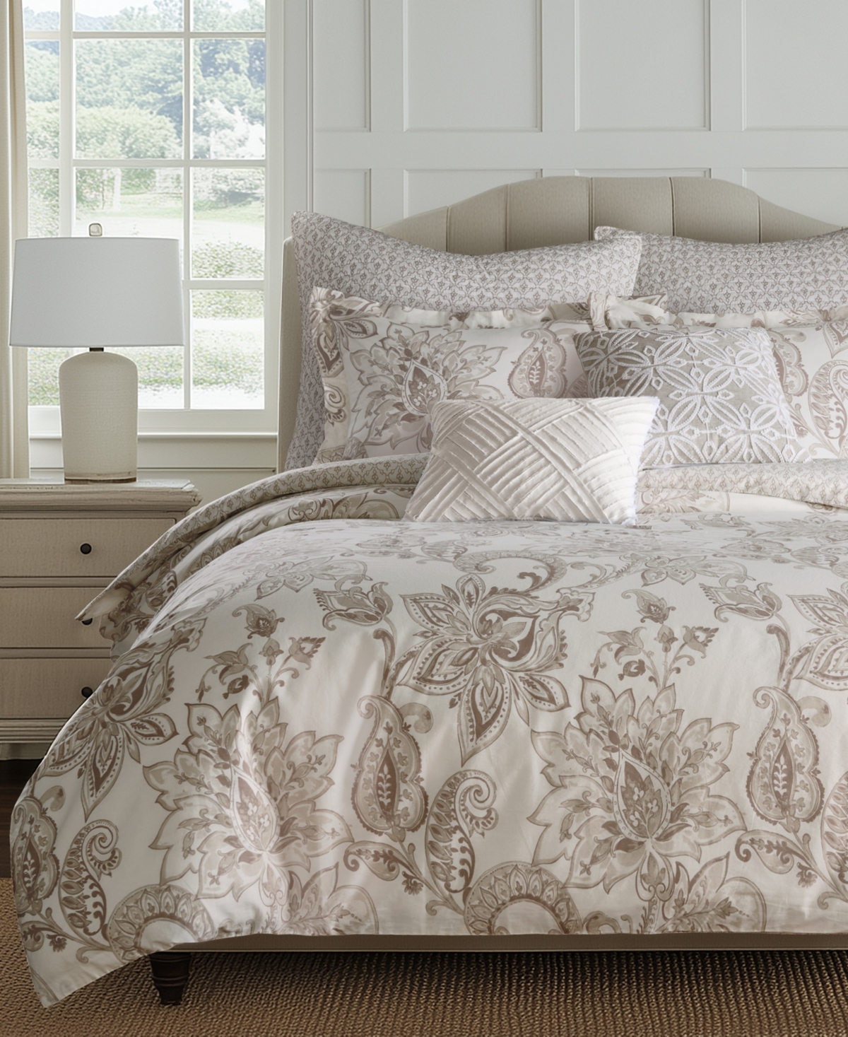 Levtex Bennett Reversible 2-pc. Comforter Set, Twin/twin Xl In Taupe