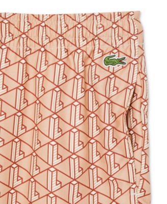 Men's Relaxed-Fit Geo-Pattern Stripe Woven Shorts