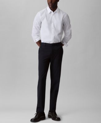 Men's Slim Fit Supima Stretch Long Sleeve Button-Front Shirt