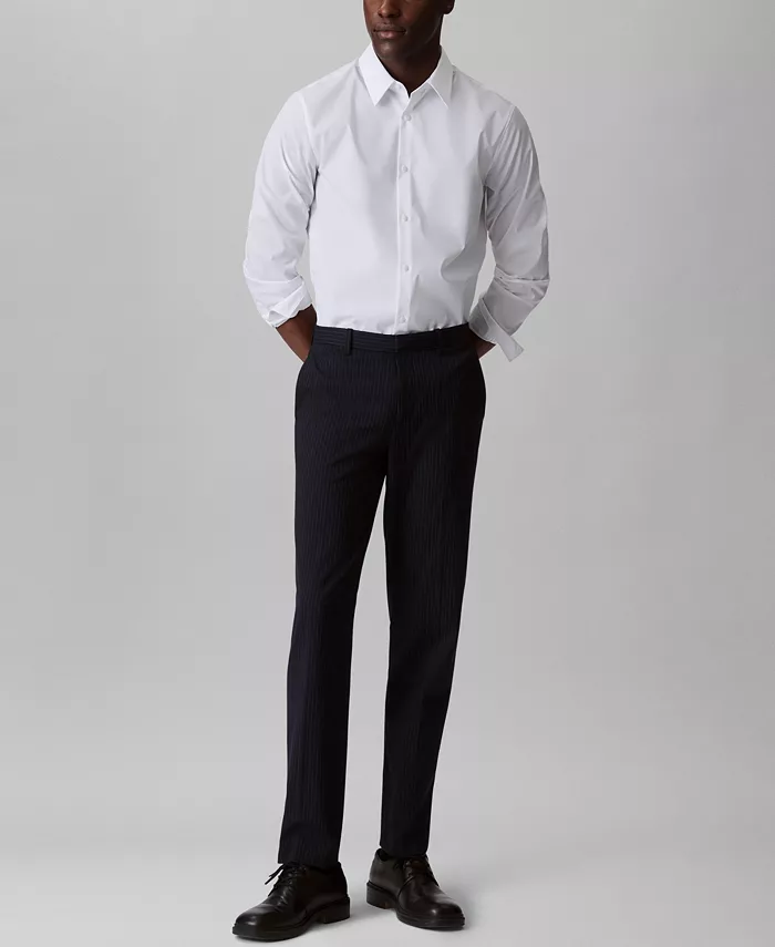 Men's Slim-Fit Supima Stretch Long-Sleeve Button-Front Shirt - thumbnail 2