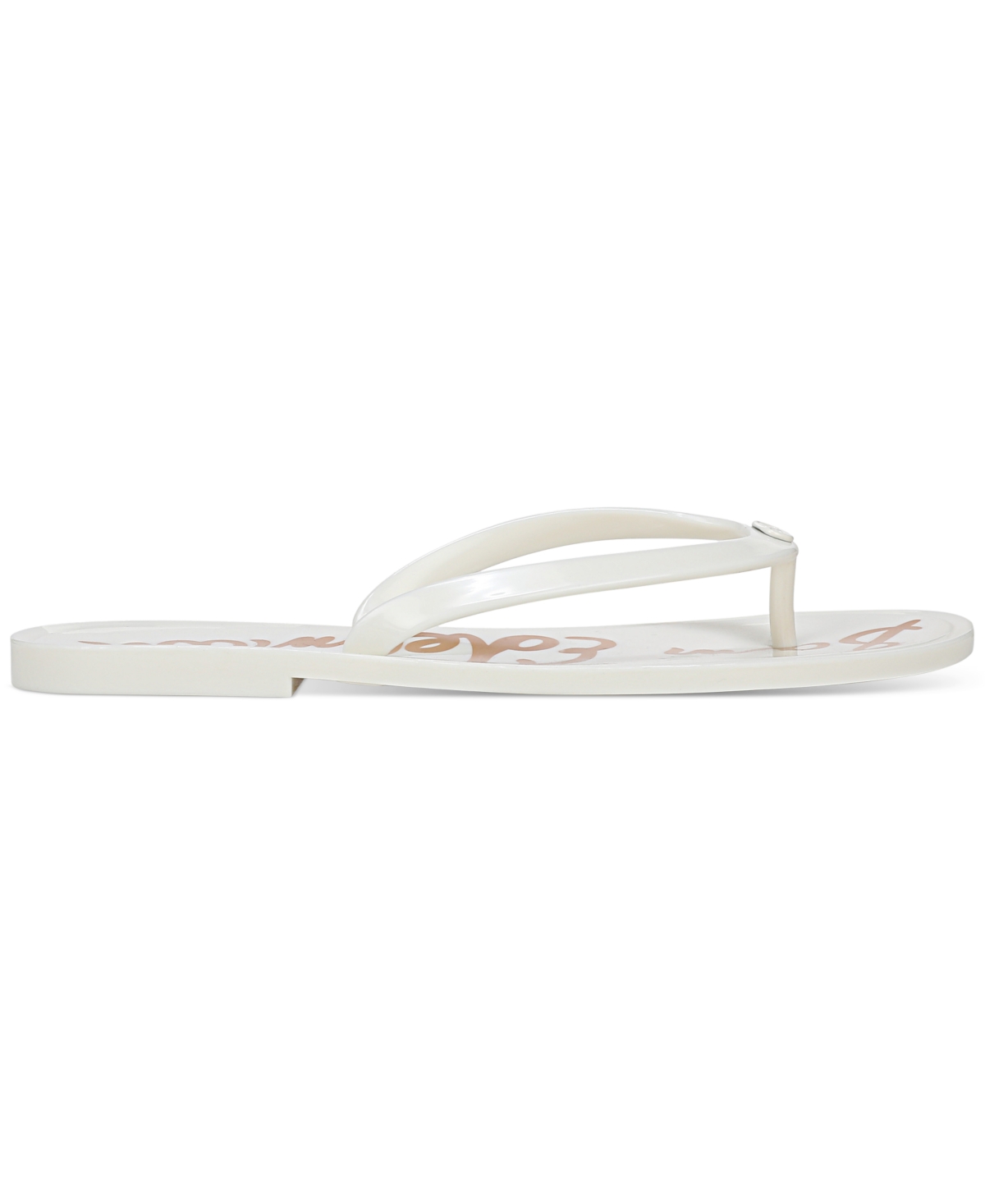 Sam Edelman Dean Jelly Flip Flop White Jelly In Bright White Jelly